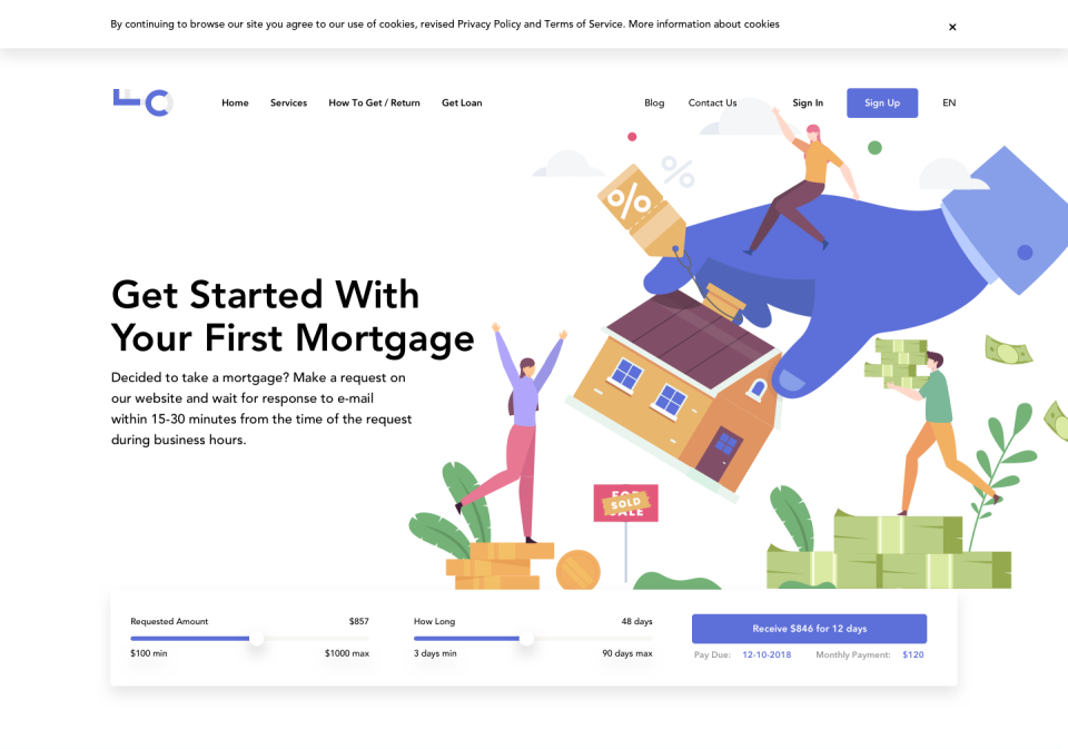 screenshot of Lending CRM